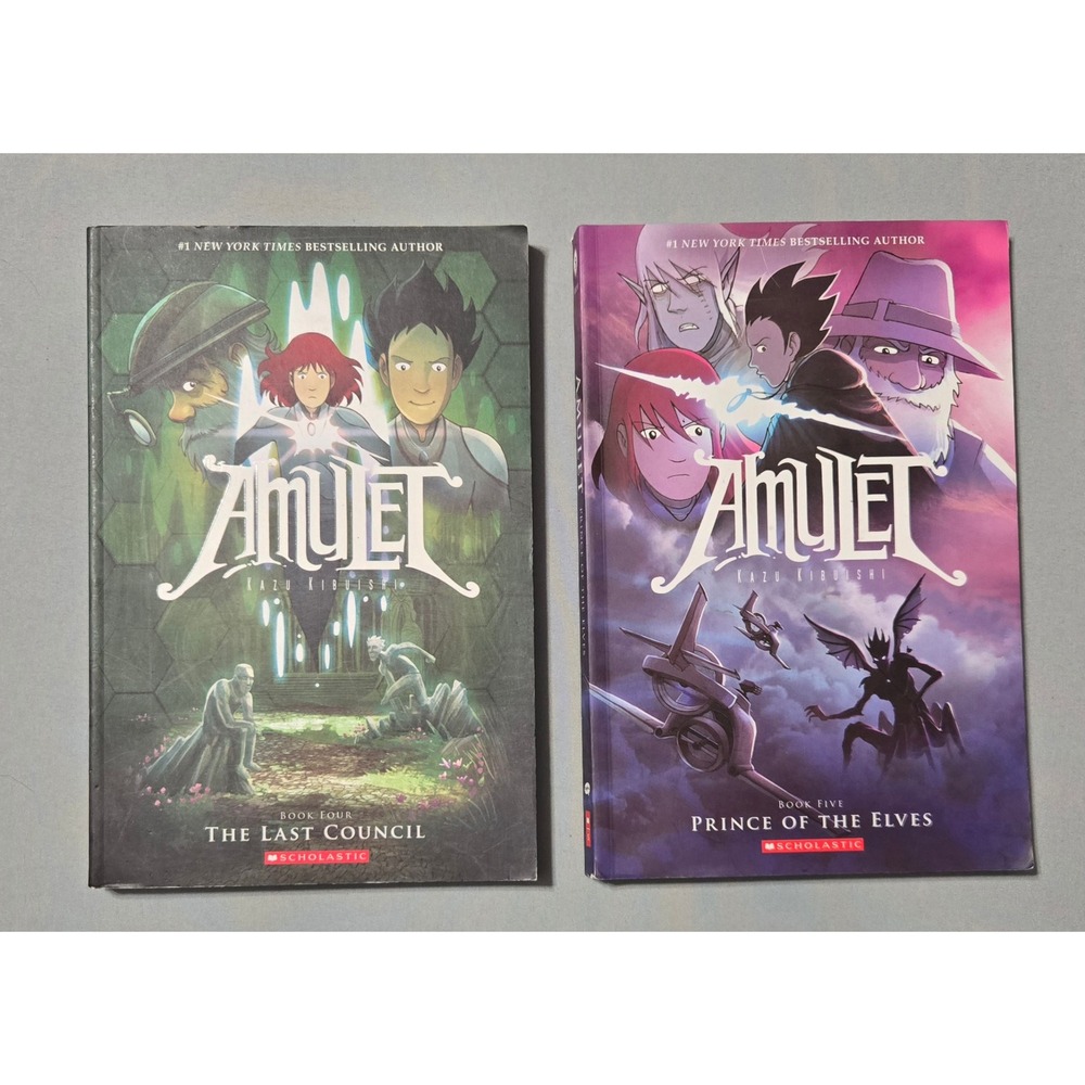 Amulet Graphic Novel Set Books 4 and 5 by Kazu Kibuishi Scholastic